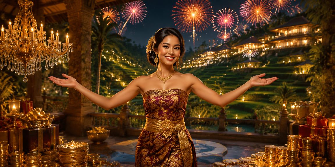 Pemandangan casino malam dengan hiburan dan permainan kartu