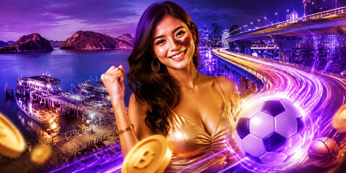 Layar neon berwarna-warni menampilkan odds taruhan olahraga yang dinamis